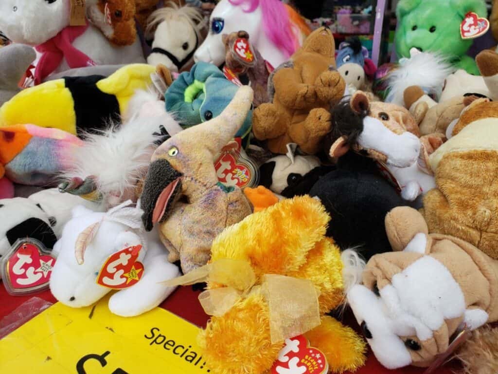 selling beanie babies