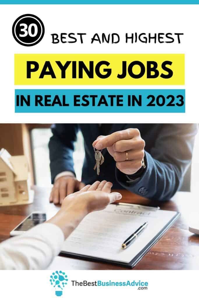 best paying jobs in real estate